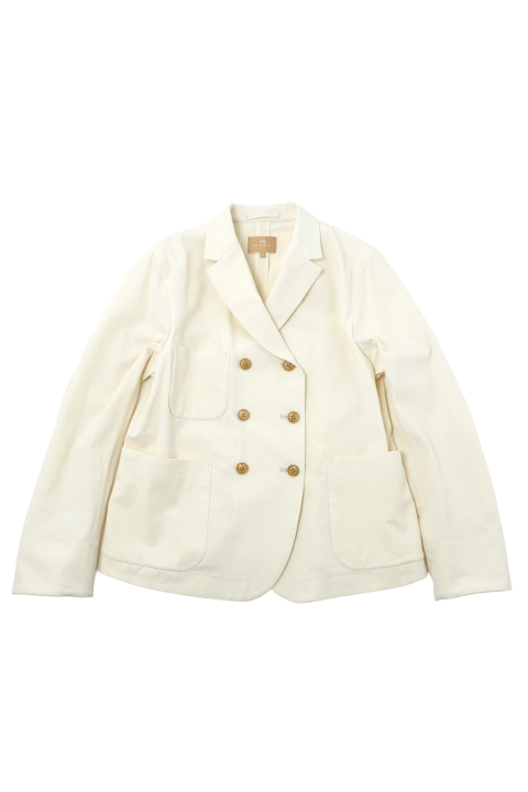 [ポイント高還元対象商品][WOMAN] GENTLEMAN’S DOUBLE BREAST JACKET COTTON TWILL / ウーマンジェントルマンズダブルブレストジャケットコットンツイル