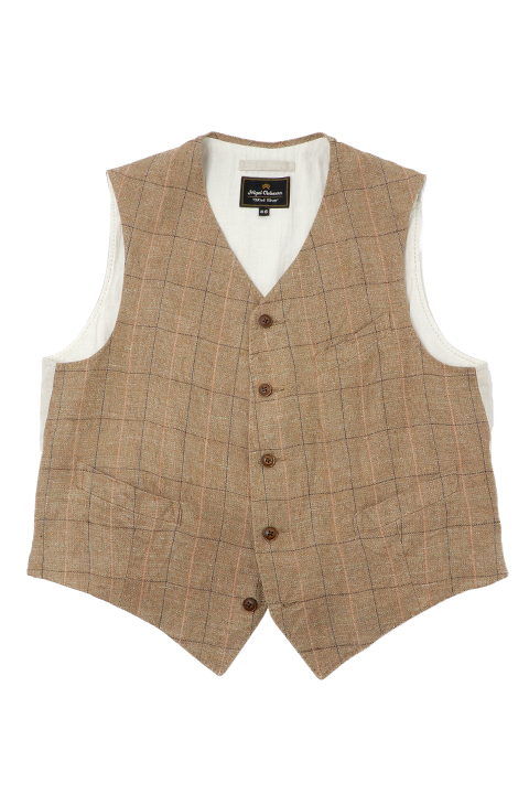 RANCH WORKER VEST HEMP LINEN / ランチワーカーベストヘンプリネン