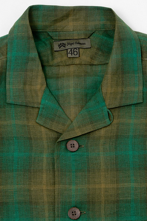 FRENCH CHORE JACKET - HEMP CHECK / フレンチチョアジャケット