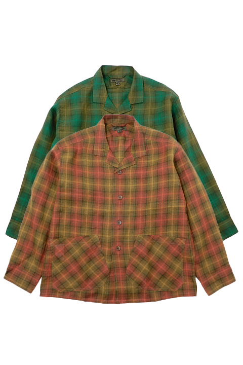FRENCH CHORE JACKET - HEMP CHECK / フレンチチョアジャケット - ヘンプチェック
