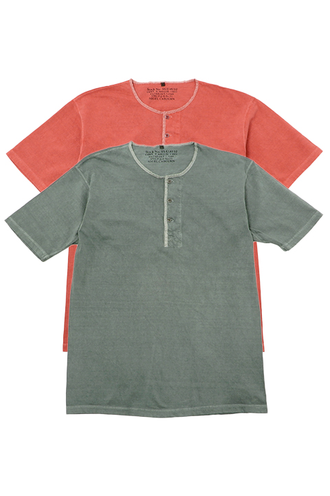 50'S HENLEY NECK SHIRT - PIGMENT / 50'S ヘンリーネックシャツ - ピグメント