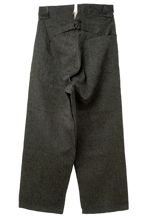 WIDE FRENCH WORK PANT BLACK CHAMBRAY / ワイドフレンチワークパンツ