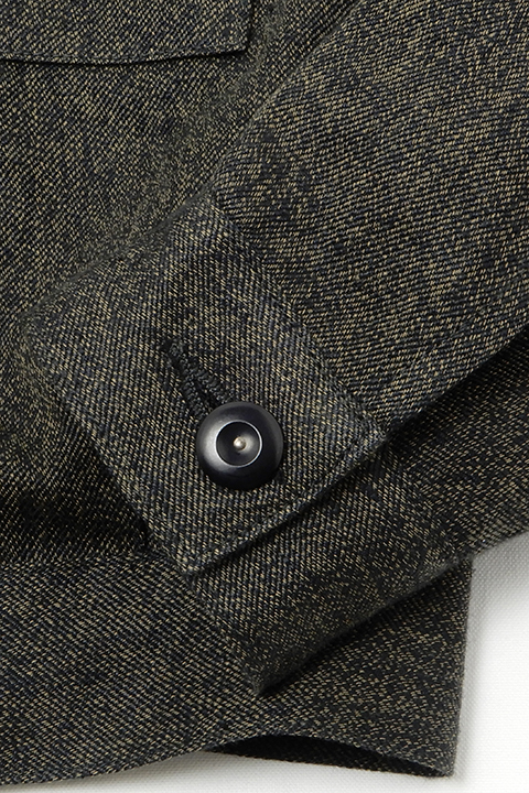 FRENCH WORK JACKET MIX BLACK CHAMBRAY / フレンチワークジャケット