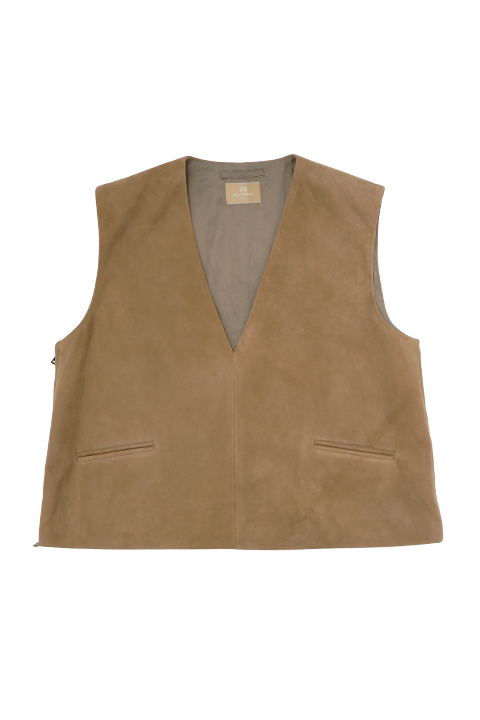 [WOMAN] SHEEP SUEDE VEST / ウーマンシープスウェードベスト