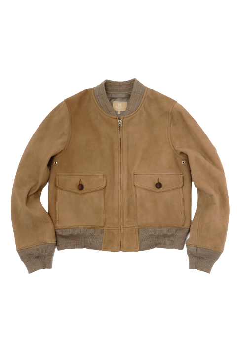 [WOMAN] AVIATION JACKET-SHEEP SUEDE / ウーマンアビエーションジャケット-シープスウェード