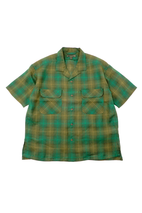 OPEN COLLAR SHIRT HEMP CHECK / オープンカラーシャツヘンプチェック