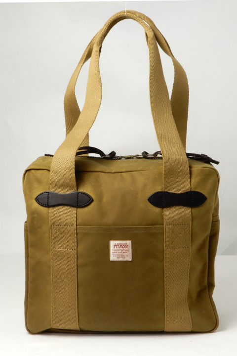フィルソン　ミニトートオイルドＴI N CLOTH COTTN FILSON＞ TIN CLOTH ZIPPER TOTE BAG / フィルソン ティンクロス