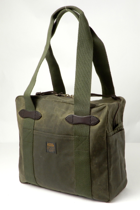 FILSON＞ TIN CLOTH ZIPPER TOTE BAG / フィルソン ティンクロス