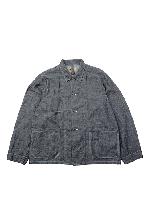 JK03-02 CHORE JACKET - LINEN DENIM / jk03-02チョアジャケット-リネンデニム
