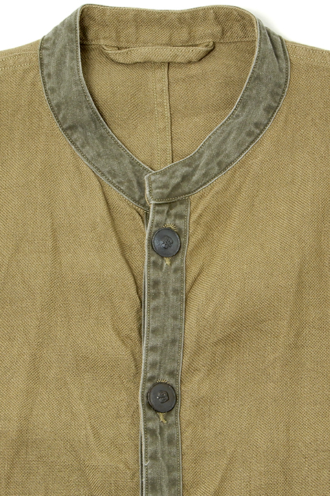 フランス ワークジャケット リネン 復刻 FRENCH WORK JACKET LINEN PIN OX/フレンチワークジャケット