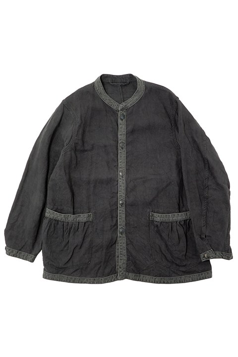 FRENCH WORK JACKET LINEN PIN OX/フレンチワークジャケットリネンピン