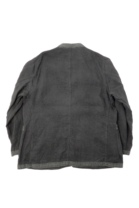 FRENCH WORK JACKET LINEN PIN OX/フレンチワークジャケットリネンピン