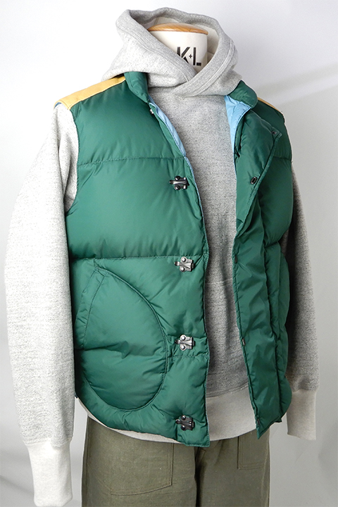 Rocky Mountain Featherbed× Nigel Cabourn DOWN VEST CLIP/ロッキー 