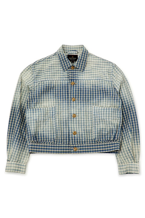 [OX'ED SILVER] FARMER JACKET - PALAKA CHECK / ファーマージャケット - パラカチェック