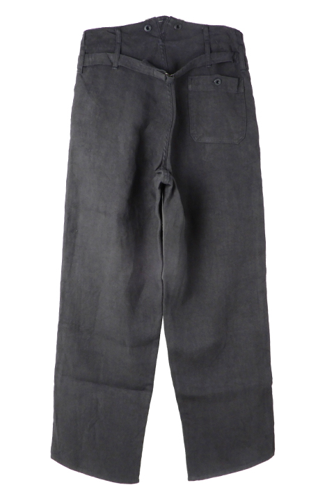 FRENCH WORK PANT - LINEN PIN - OX / フレンチワークパンツ-リネン