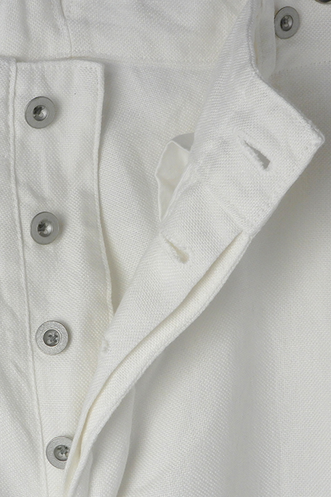 FRENCH WORK PANT - LINEN PIN - OX / フレンチワークパンツ
