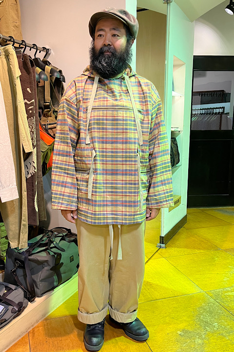 アノラックラミーポリチェック