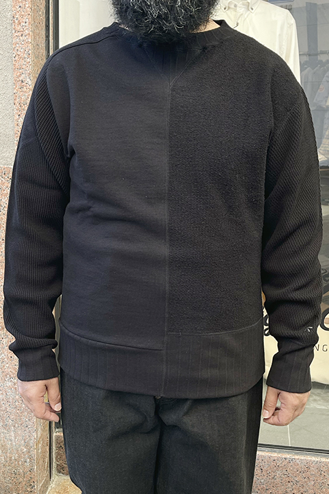 Ｂを選んだ方におすすめです！ARMY CREW JERSEY MIX BLACK / アーミー クルー ジャージー ミックス ブラック