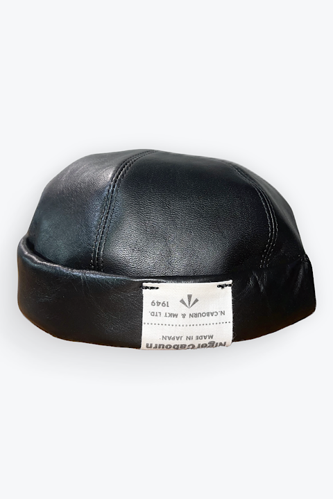 ロールキャップブラウンコアレザー