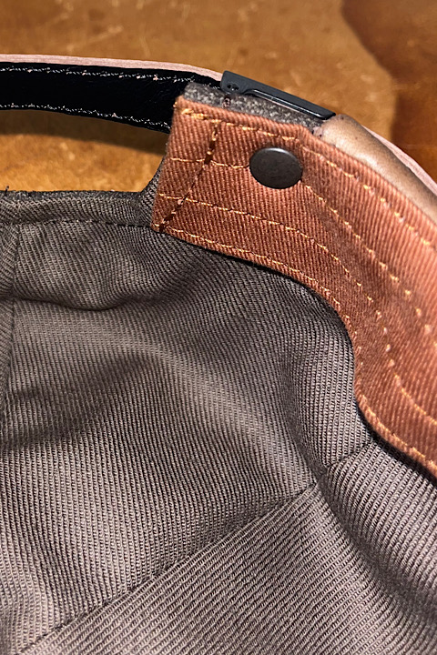 ロールキャップブラウンコアレザー