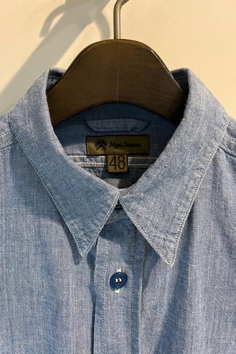 usネイビーシャツハンクダイイング