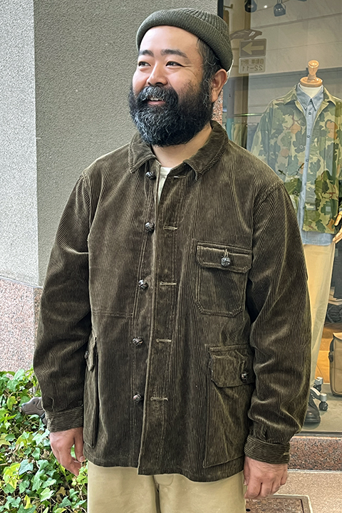 FRENCH WORK JACKET - 8WALE CORDUROY / フレンチワークジャケット - 8