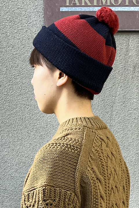STRIPE BOBBLE HAT / ストライプボブルハット