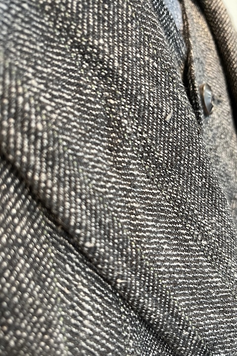 OX'ED SILVER COBBLER JACKET-HEMP STRIPE/オックスドシルバーコブラー