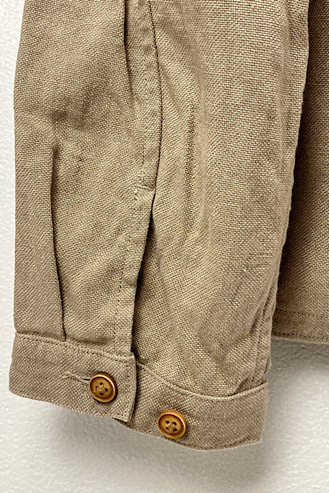 FRENCH WORK JACKET - LINEN PIN OX / フレンチワークジャケット