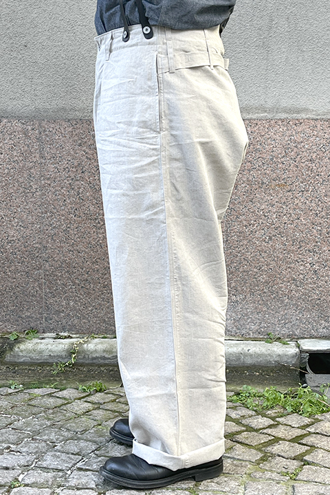 30'S FRENCH WORK PANT LINEN NIDOM / 30'Sフレンチワークパンツリネン