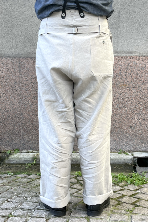 30'S FRENCH WORK PANT LINEN NIDOM / 30'Sフレンチワークパンツリネン