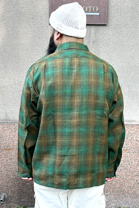 FRENCH CHORE JACKET - HEMP CHECK / フレンチチョアジャケット