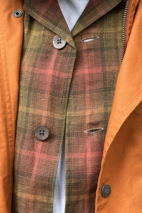 FRENCH CHORE JACKET - HEMP CHECK / フレンチチョアジャケット