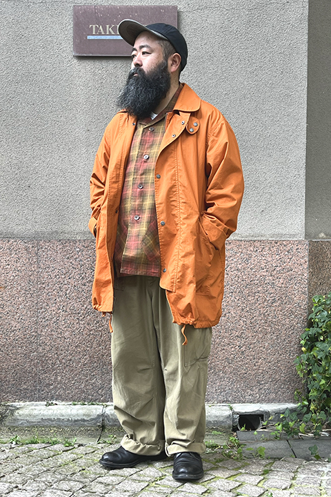 FRENCH CHORE JACKET - HEMP CHECK / フレンチチョアジャケット