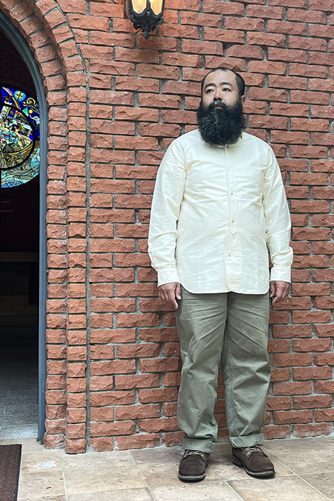 NIGEL CABOURN - BRITISH OFFICERS SHIRT OX / ナイジェルケーボン