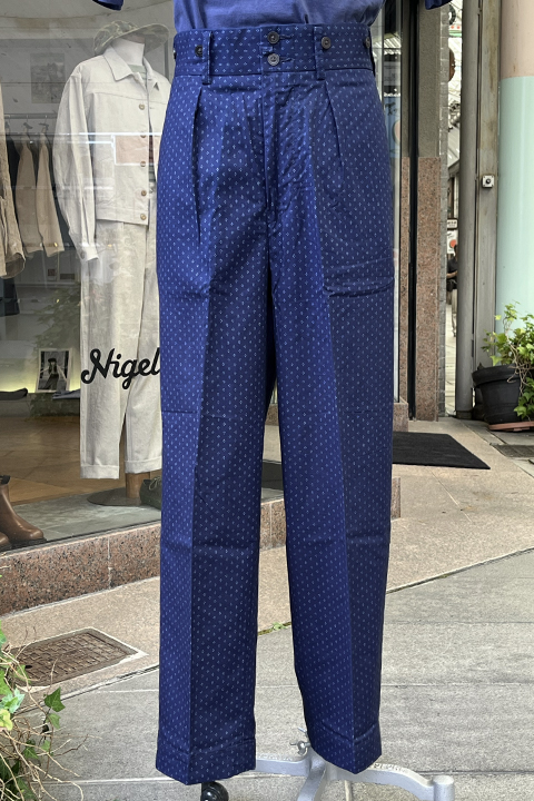 [OX'ED SILVER] FARMER PANT -KASURI / オックスドシルバーファーマーパンツ-絣