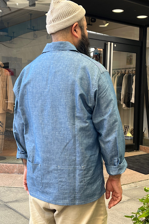 フレンチプルオーバーシャツダンガリー