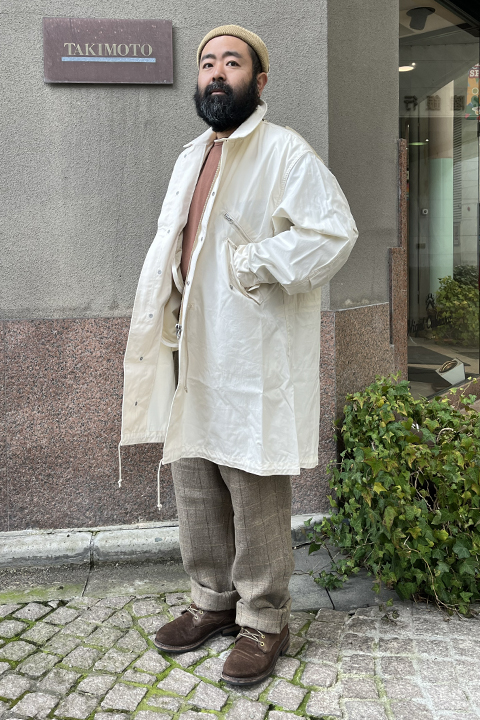 50'S SHELL COAT-COTTON NYLON PIN OX/50'sシェルコート-コットンナイロンピンオックス