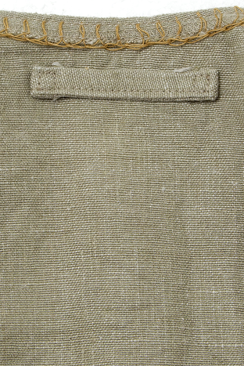 BEAN SACK BORDER VEST - HEMP LINEN / ビーンサックボーダーベスト 