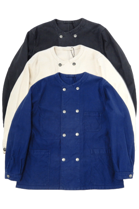 FRENCH WORK DOUBLE BREAST JACKET - MOLESKIN / フレンチワークダブル 