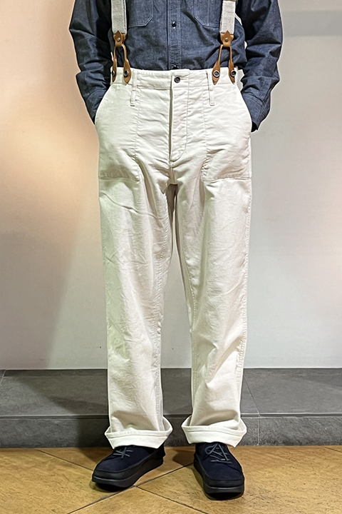 ワークパンツ フランス軍 モールスキン ファーマーズパンツ （フランス  