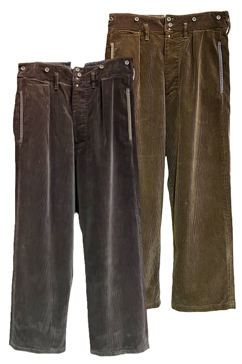 FRENCH WORK PANT - 8WALE CORDUROY VINTAGE FINISH / フレンチワーク 