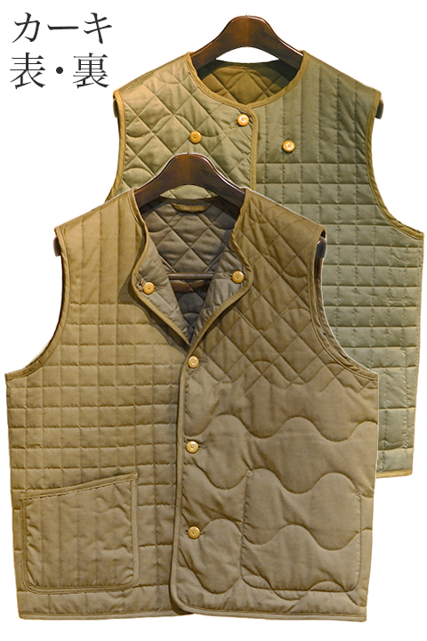 LINER VEST REVERSIBLE - JACQUARD QUILT / ライナーベスト 
