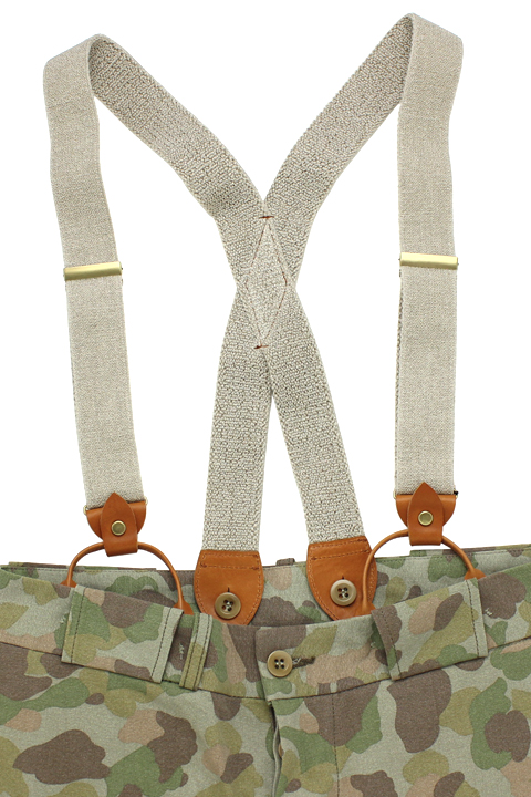 ナイジェルケーボン(NIGEL CABOURN)のUSアーミーサスペンダーリネン