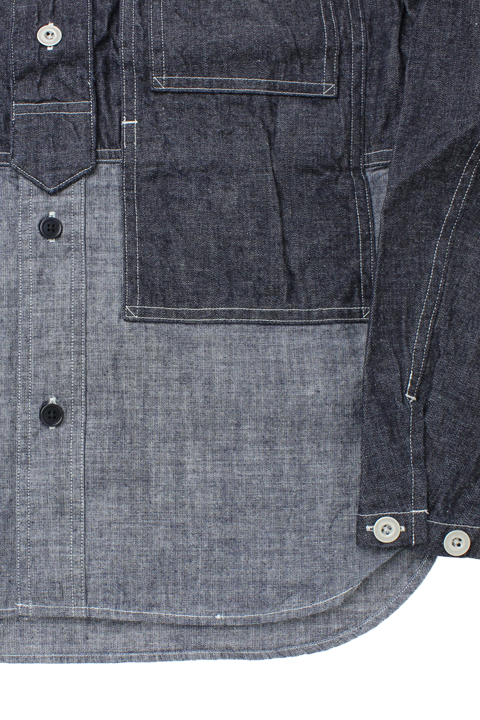 UTILITY JACKET - 7.5oz DENIM ＋CHAMBRAY ユーティリティージャケット 