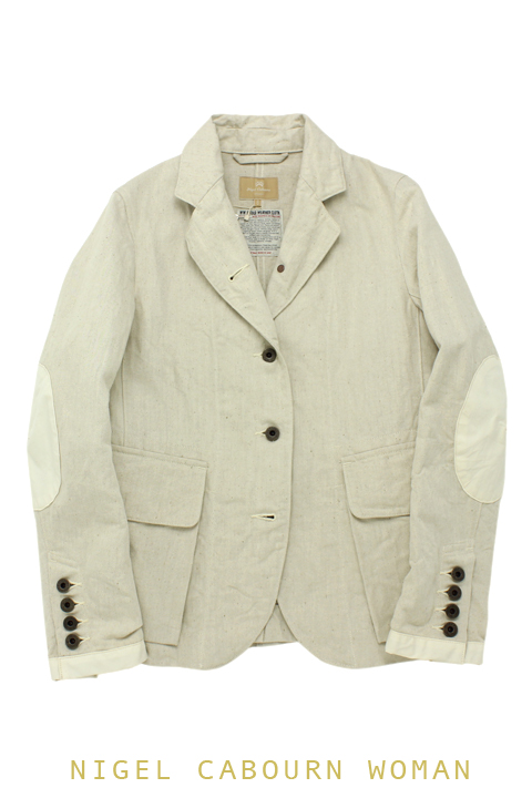 SHORT MALLORY JACKET COTTON/LINEN DENIM 【NIGEL CABOURN WOMAN  