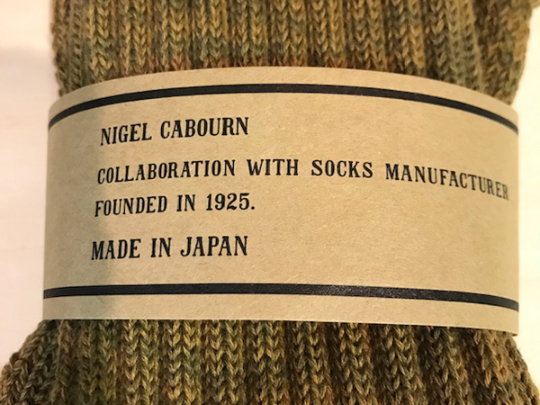 ナイジェルケーボン(NIGEL CABOURN)のパイルボーダーソックス