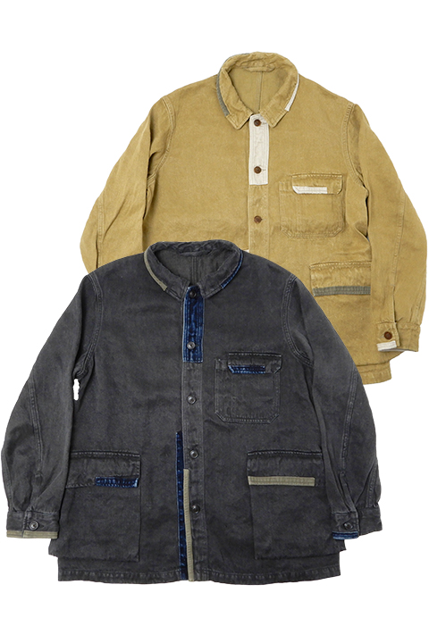 WORK JACKET REPAIR FINISH - HEMP DENIM / ワークジャケットリペアフィニッシュ - ヘンプデニム [2023春夏]