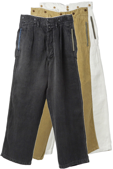 WORK PANT REPAIR FINISH - HEMP DENIM / ワークパンツリペア 