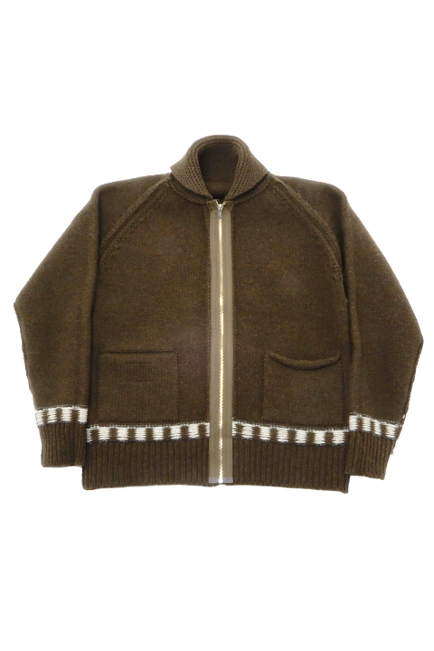 ナイジェルケーボン　ウールカーディガン　ジップ ZIP LINE CARDIGAN - WOOL / ジップラインカーディガン - ウール